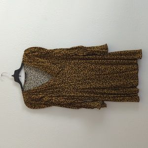 Zara yellow & black dress